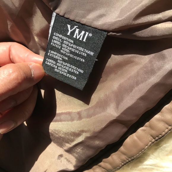 Faux Leather Jacket Brown - Picture 5 of 5